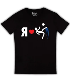 Прикольные футболки: я люблю футбол черная